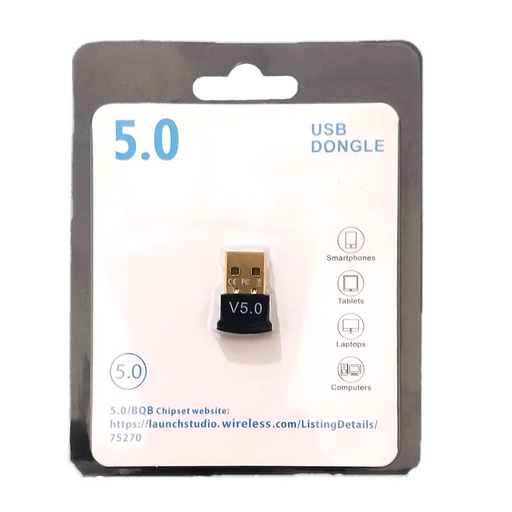 [BLUETOOTH-USB-V5.0] ADAPTADOR BLUETOOHT 5.0 USB DONGLE