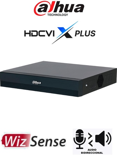 [DH-XVR1B08-I/T] DVR 08 CANALES DAHUA 1080P WIZSENSE 5EN1 H265+ AUDIO DOS VIAS/ SMD PLUS-COOPER DH-XVR1B08-I/T
