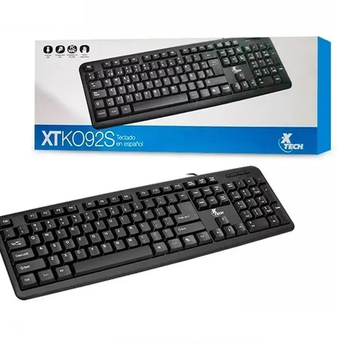 [XTK-092S] TECLADO XTECH ESTANDAR ESPAÑOL ID222XTK33