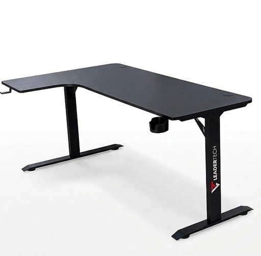 MESA PARA COMPUTADORA LEADERTECH NEGRA EN L