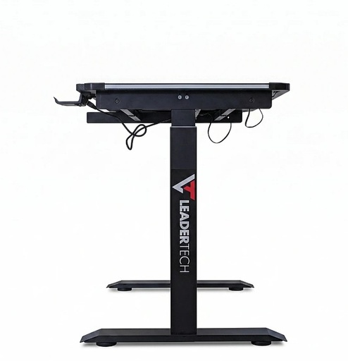MESA PARA COMPUTADORA LEADERTECH NEGRA CON MOTOR AJUSTABLE