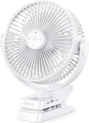 [RECARGABLE-VENTILADOR] VENTILADOR 08 PULGADAS 12000MAH RECARGABLE LITIO
