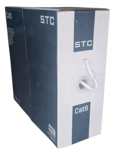 [STC-CAT6-100G] BOBINA DE CABLE UTP CAT6 INTERIORES CCA 70/30 100MTS