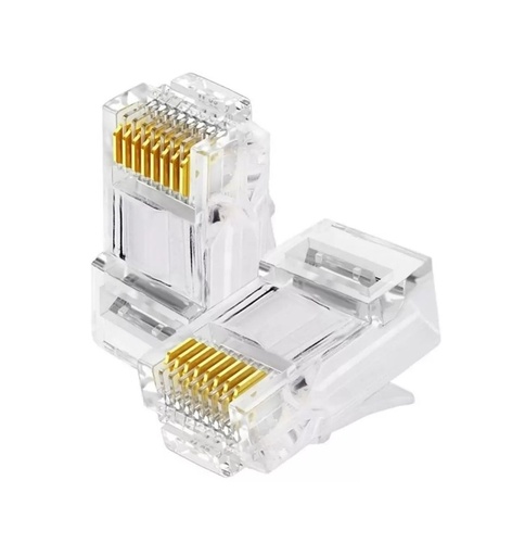 [CONECTOR-CAT6] CAJA DE CONECTORES DE RED RJ45 CAT6 100U