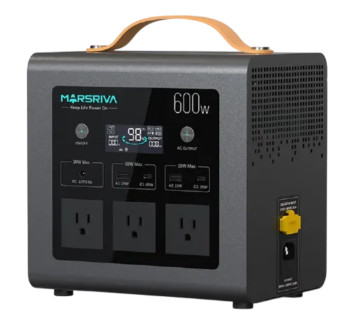 [MP6 PLUS] ESTACION DE PODER PORTATIL MARSRIVA MP6 PLUS 600W (512WH/12.8V/40000MAH)